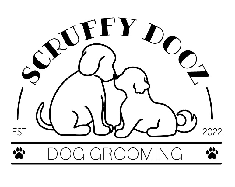 Logo for Scruffy Dooz Dog Grooming